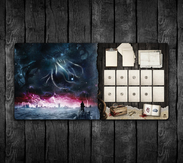 36x18 End of a Dream, Arkham Horror LCG Solo Investigator + Story Area Playmat