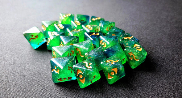 Star Wars X-Wing Green D8 Defense Galaxy Dice