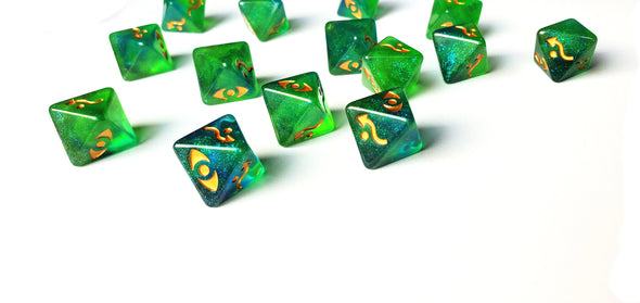 Star Wars X-Wing Green D8 Defense Galaxy Dice