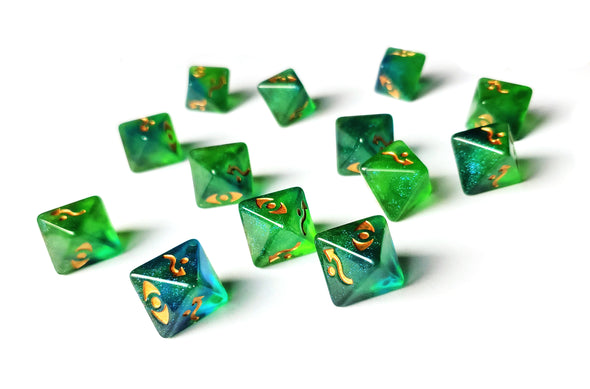 Star Wars X-Wing Green D8 Defense Galaxy Dice