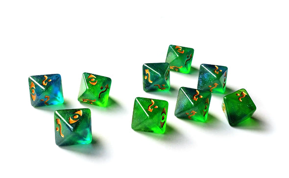 Star Wars X-Wing Green D8 Defense Galaxy Dice