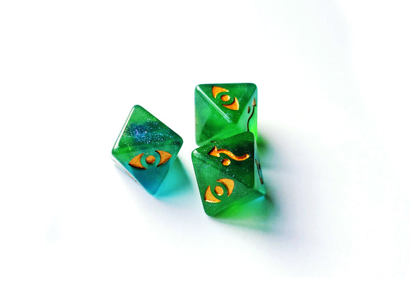 Star Wars X-Wing Green D8 Defense Galaxy Dice