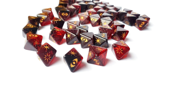 Star Wars X-Wing Outer Rim Red-Black D8 Attack Galaxy Dice