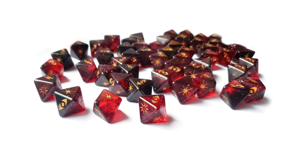 Star Wars X-Wing Outer Rim Red-Black D8 Attack Galaxy Dice