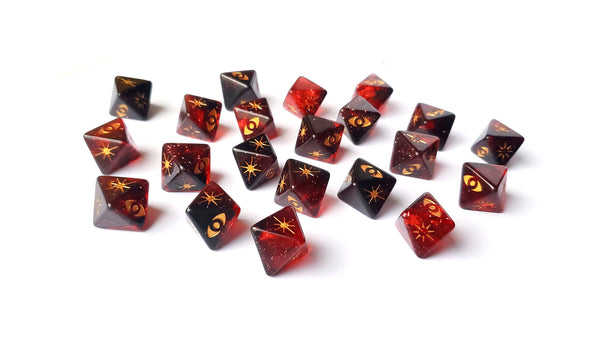 Star Wars X-Wing Outer Rim Red-Black D8 Attack Galaxy Dice
