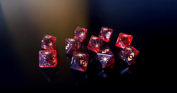 Star Wars X-Wing Outer Rim Red-Black D8 Attack Galaxy Dice