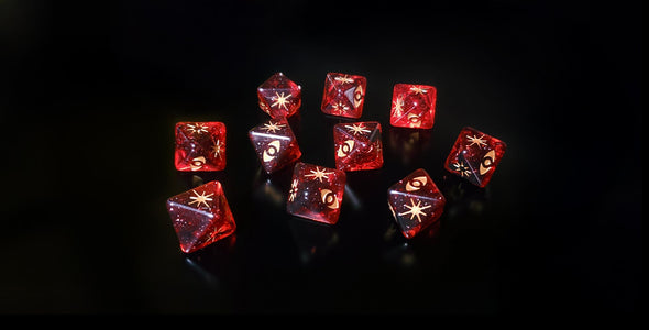 Star Wars X-Wing Outer Rim Red-Black D8 Attack Galaxy Dice