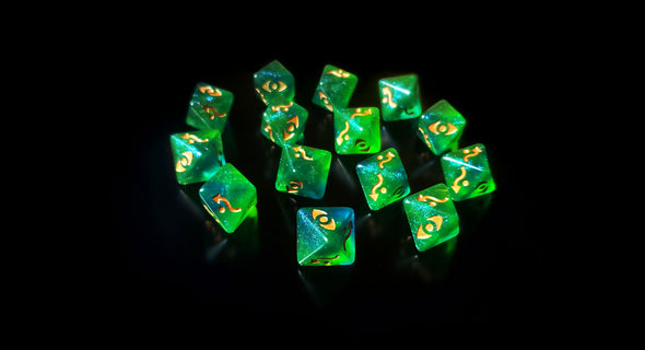 Star Wars X-Wing Green D8 Defense Galaxy Dice