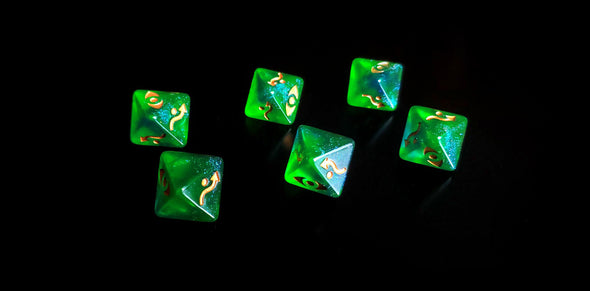 Star Wars X-Wing Green D8 Defense Galaxy Dice