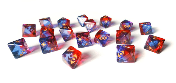 Star Wars Outer Rim X-Wing Red-Blue D8 Attack Galaxy Dice
