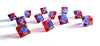12 red-blue Star Wars Attack D8 Dice