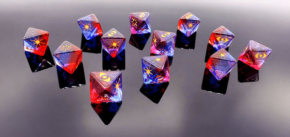 Star Wars Outer Rim X-Wing Red-Blue D8 Attack Galaxy Dice