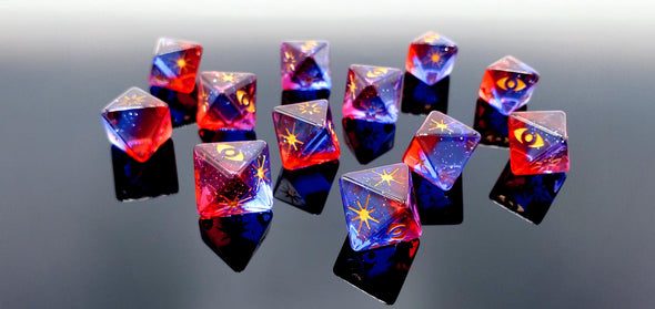 Star Wars Outer Rim X-Wing Red-Blue D8 Attack Galaxy Dice