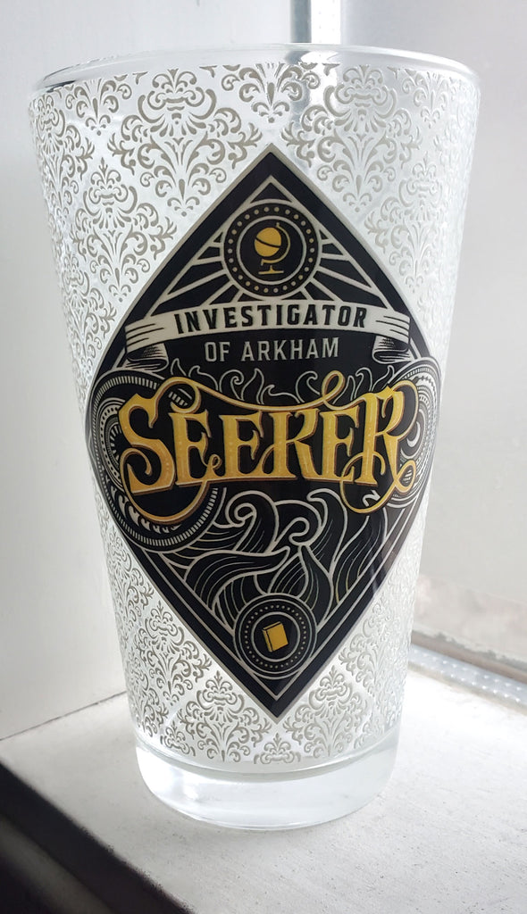 Seeker Pint Glass Arkham Horror Drinkware