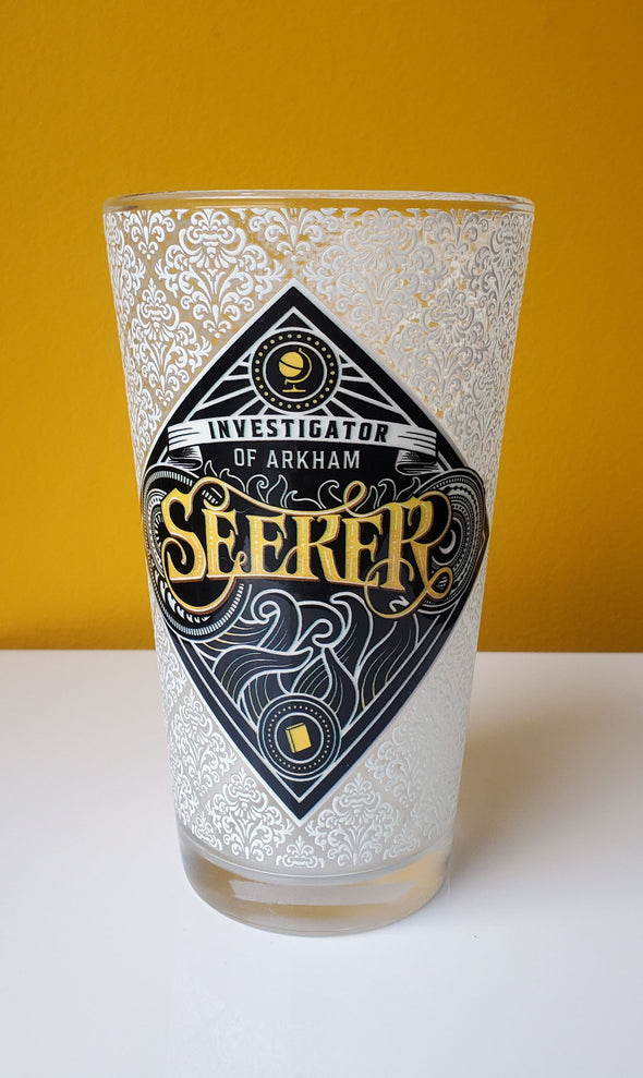 Seeker Pint Glass Arkham Horror Drinkware