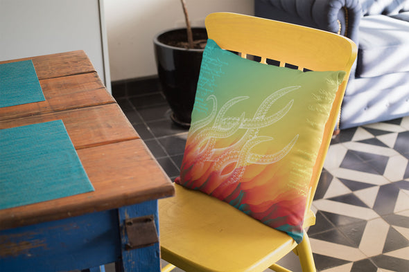 From the Flames Throw Pillow for Couch, Bed or Game Room