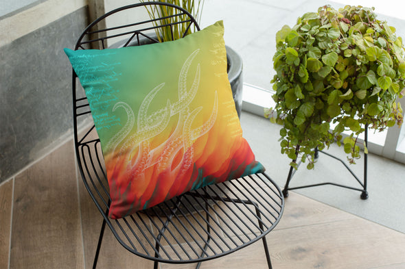 From the Flames Throw Pillow for Couch, Bed or Game Room