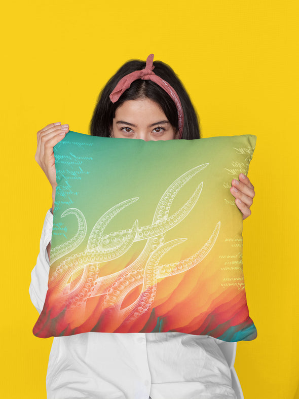 From the Flames Throw Pillow for Couch, Bed or Game Room