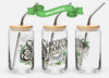 Digital mockup of Wild Green color variant with bamboo lid and metal straw.
