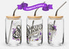 Digital mockup of Eldritch Purple color variant with bamboo lid and metal straw.