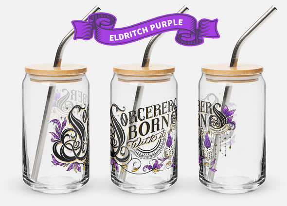 Digital mockup of Eldritch Purple color variant with bamboo lid and metal straw.