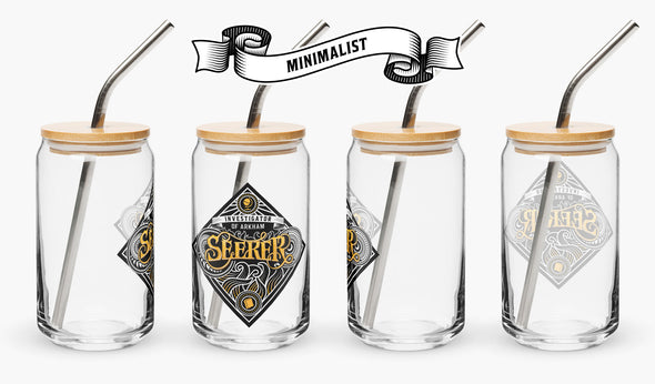 Seeker 16oz Glass Can Arkham Horror Drinkware