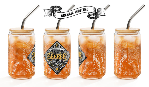 Seeker 16oz Glass Can Arkham Horror Drinkware