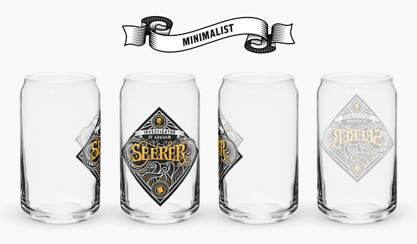 Seeker 16oz Glass Can Arkham Horror Drinkware