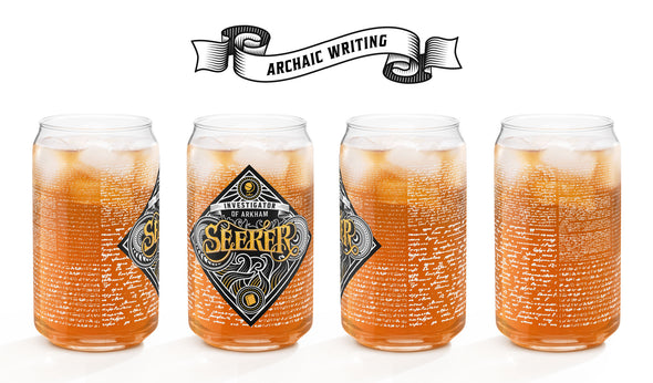 Seeker 16oz Glass Can Arkham Horror Drinkware