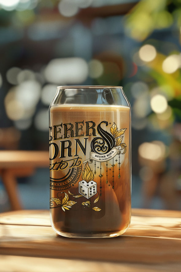 D&D Sorcerer Glass Can 16oz Drinkware | Custom Colors and Subclasses