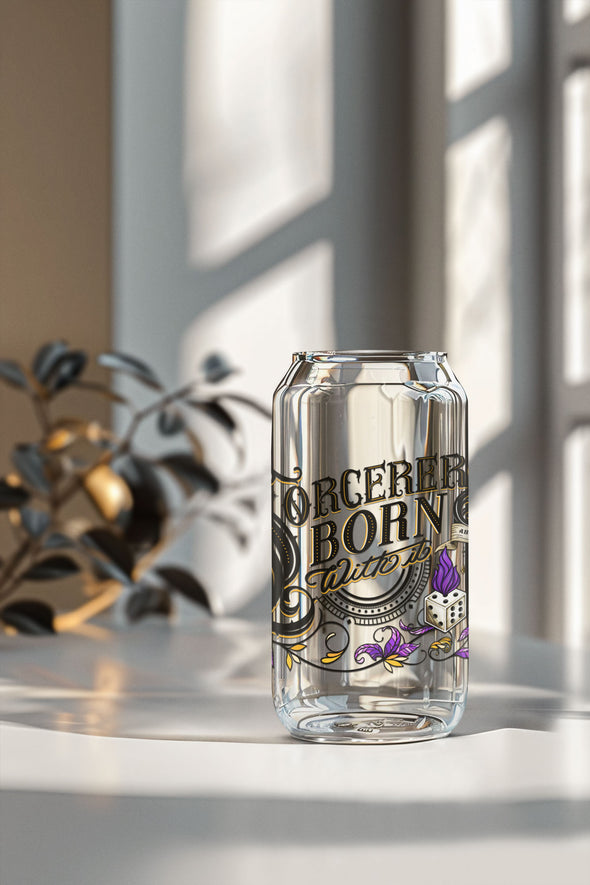 D&D Sorcerer Glass Can 16oz Drinkware | Custom Colors and Subclasses