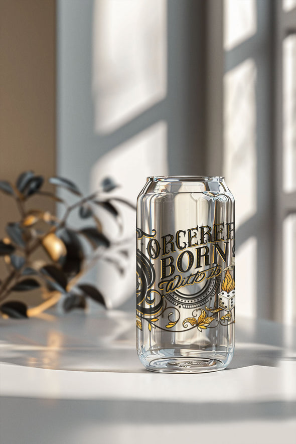 D&D Sorcerer Glass Can 16oz Drinkware | Custom Colors and Subclasses