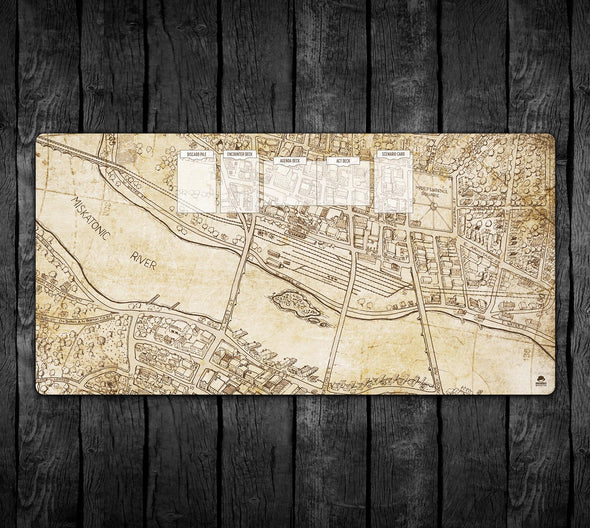 Arkham Map with Optional Story Frames 36x18
