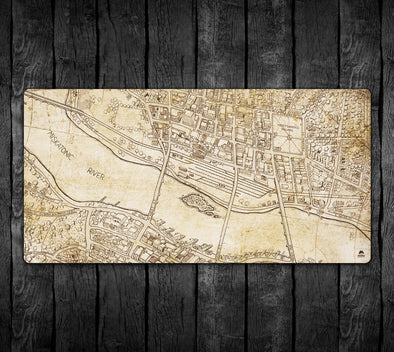 Arkham Map with Optional Story Frames 36x18