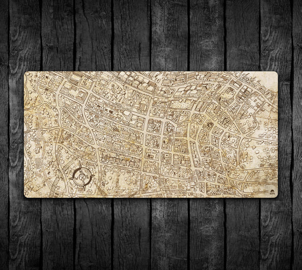 Arkham Map with Optional Story Frames 36x18