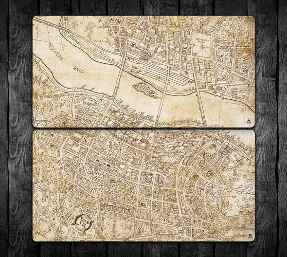 Arkham Map with Optional Story Frames 36x18