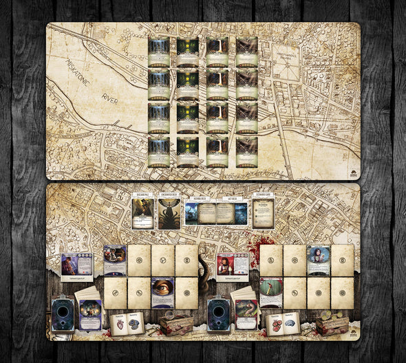Arkham Map with Optional Story Frames 36x18