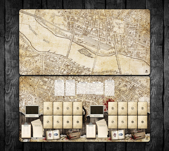 Arkham Map with Optional Story Frames 36x18