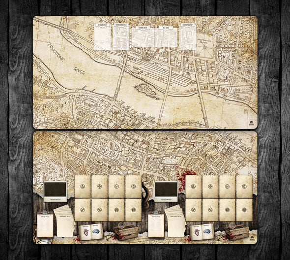 Arkham Map with Optional Story Frames 36x18