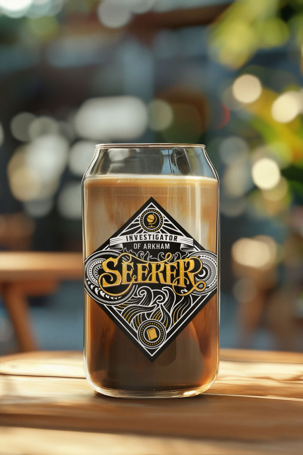 Seeker 16oz Glass Can Arkham Horror Drinkware