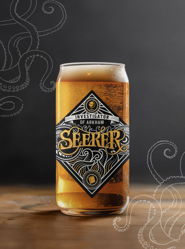 Seeker 16oz Glass Can Arkham Horror Drinkware