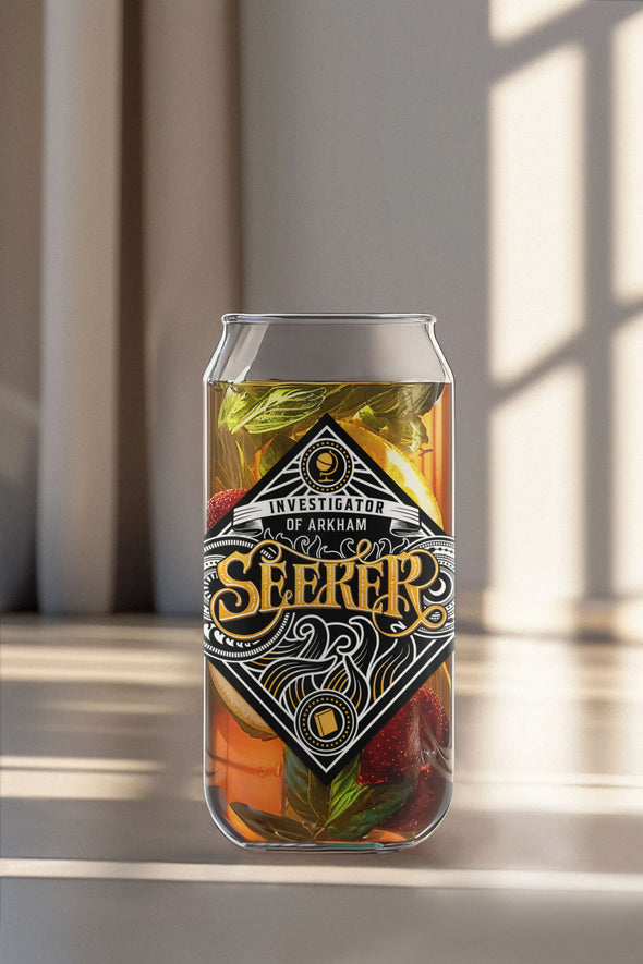 Seeker 16oz Glass Can Arkham Horror Drinkware