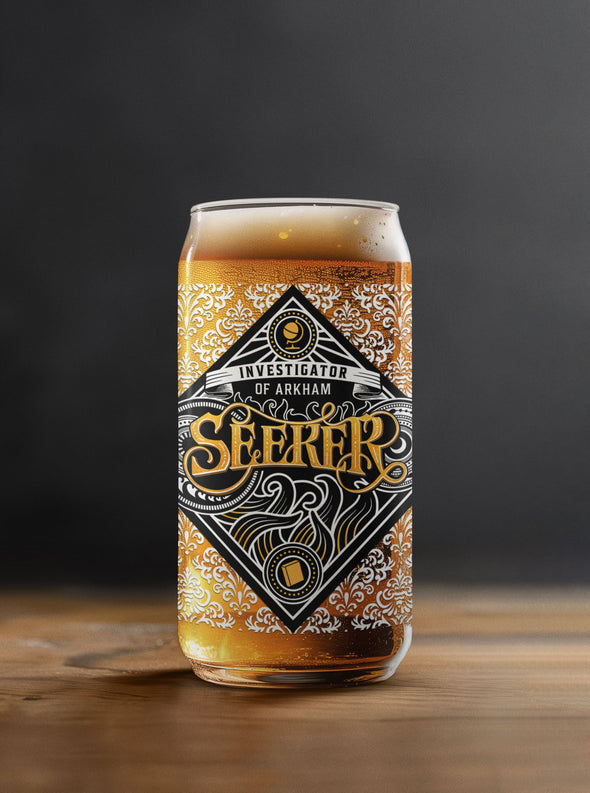 Seeker 16oz Glass Can Arkham Horror Drinkware