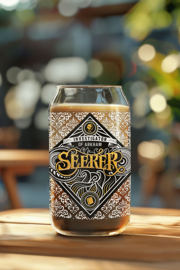 Seeker 16oz Glass Can Arkham Horror Drinkware