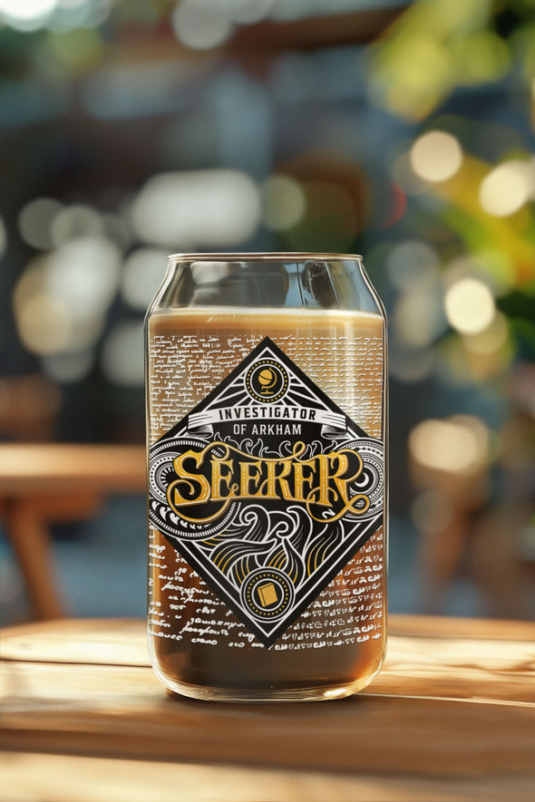 Seeker 16oz Glass Can Arkham Horror Drinkware