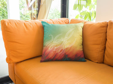 From the Flames Throw Pillow for Couch, Bed or Game Room