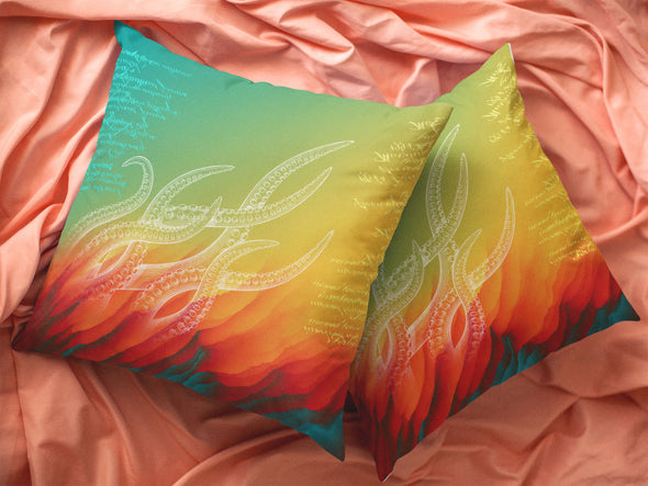 From the Flames Throw Pillow for Couch, Bed or Game Room