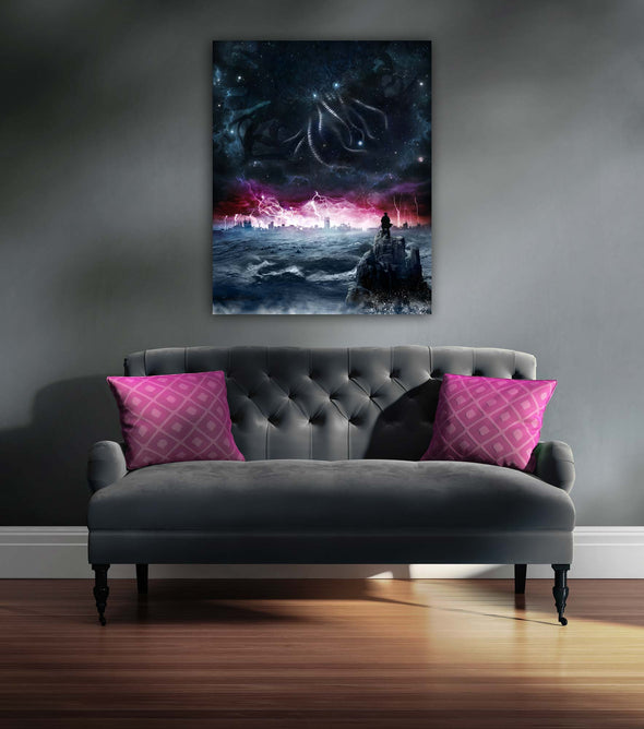 Azathoth Awakening Poster: Lovecraftian Mythos Giclée Print