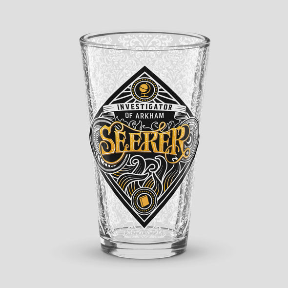 Seeker Pint Glass Arkham Horror Drinkware