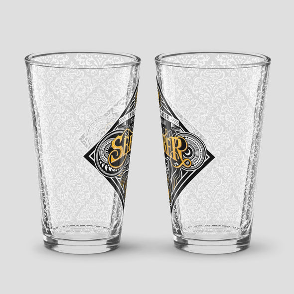 Seeker Pint Glass Arkham Horror Drinkware